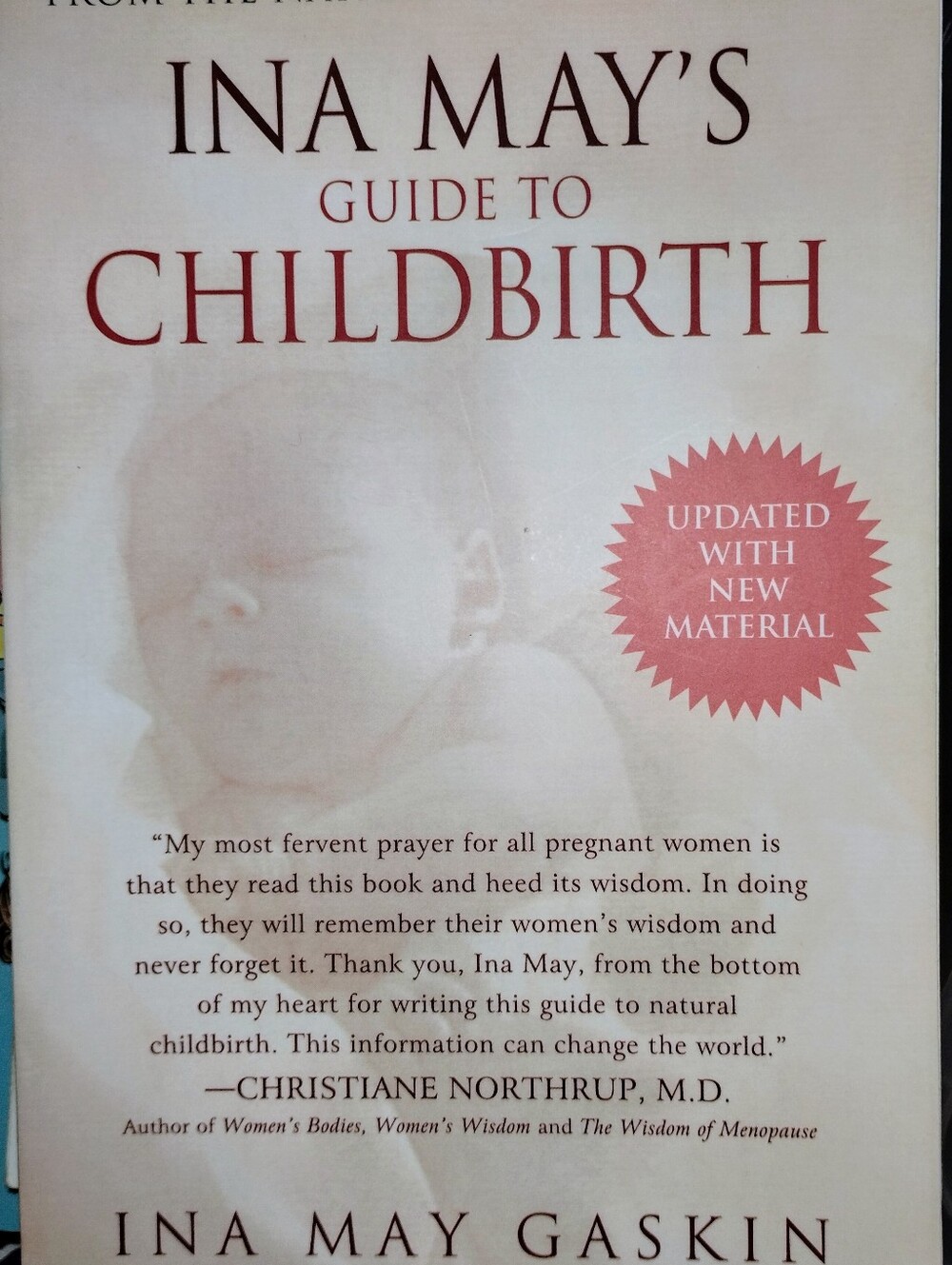 Ina May's Guide to Childbirth - White/Cream Cover